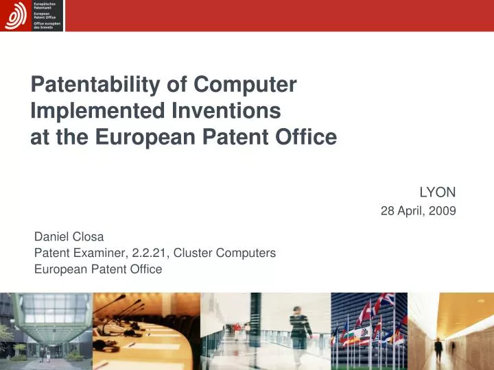 patentability of computer implemented inventions at the european patent office