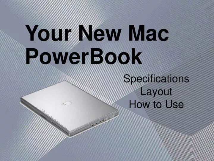 your new mac powerbook