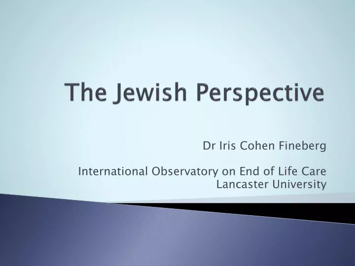the jewish perspective