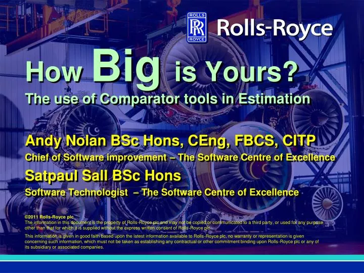 how big is yours the use of comparator tools in estimation