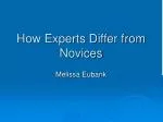 How Experts Differ from Novices - slide 1