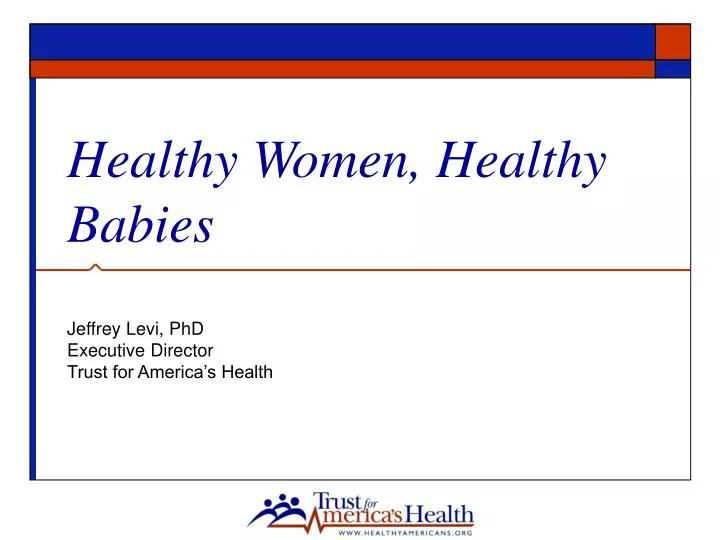 healthy women healthy babies