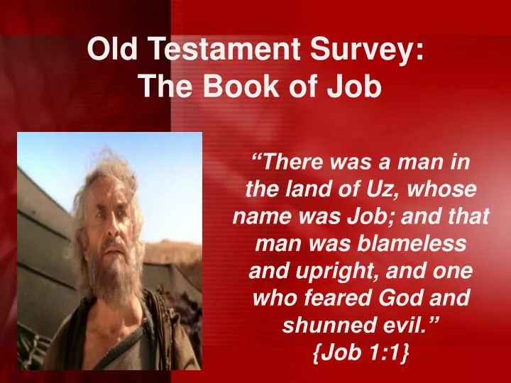 old testament survey the book of job