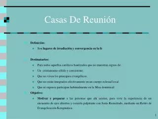 casas de reuni n