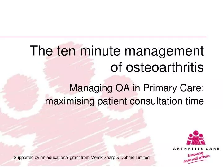 the ten minute management of osteoarthritis