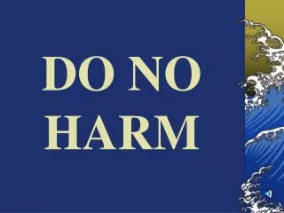 do no harm