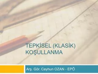 tepk sel klas k ko ullanma