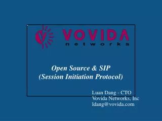 Open Source &amp; SIP (Session Initiation Protocol)