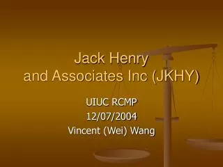 Jack Henry and Associates Inc (JKHY)