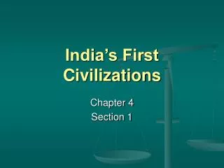 india s first civilizations