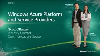 Windows Azure Platform and Service Providers