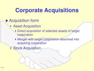 Corporate Acquisitions