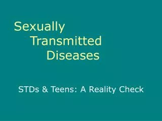 sexually transmitted diseases