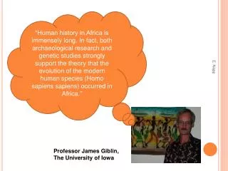 Professor James Giblin, The University of Iowa