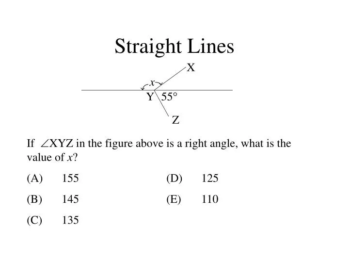 straight lines