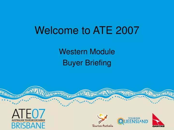 welcome to ate 2007