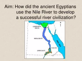 Aim: How did the ancient Egyptians use the Nile River to develop a successful river civilization?