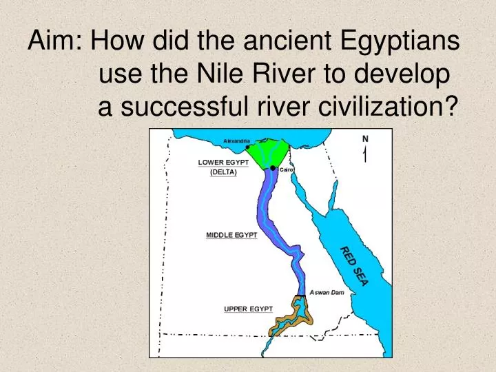 aim how did the ancient egyptians use the nile river to develop a successful river civilization