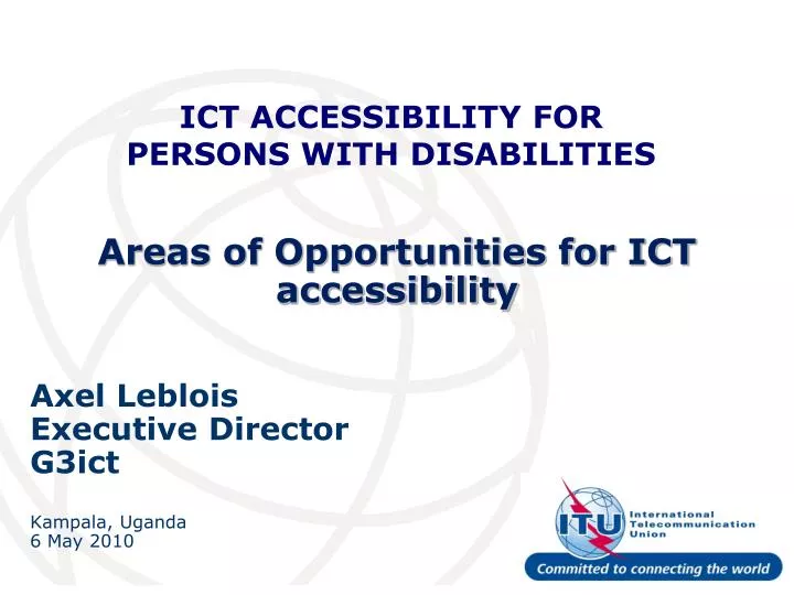 areas of opportunities for ict accessibility