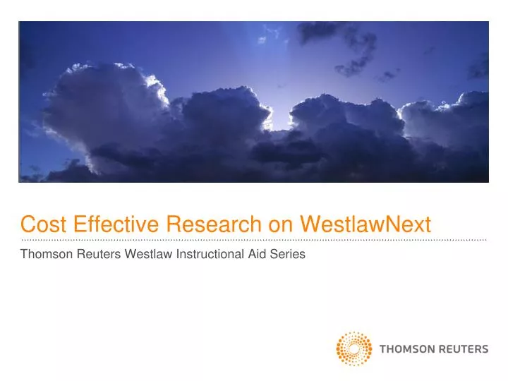 cost effective research on westlawnext