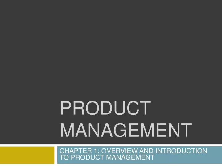 product management