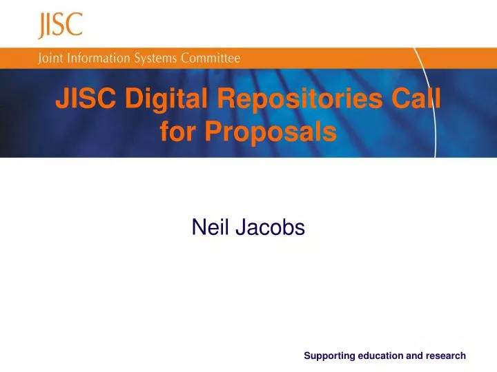 jisc digital repositories call for proposals