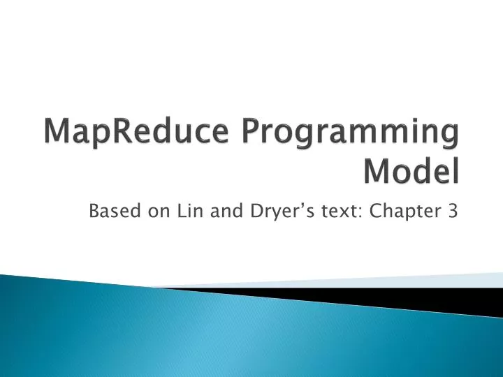 mapreduce programming model