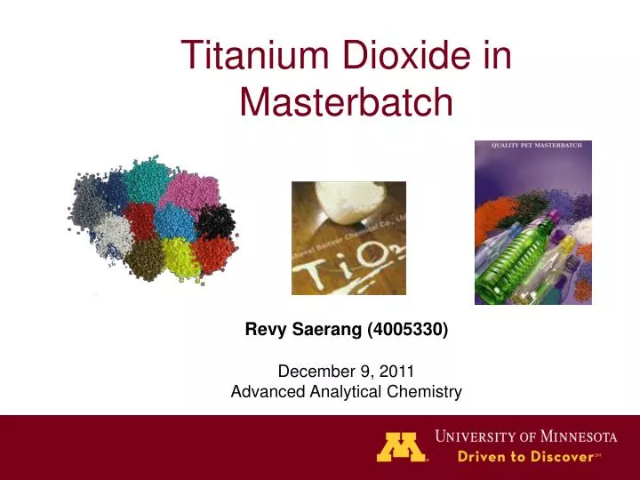 titanium dioxide in masterbatch