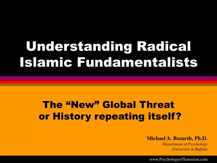 understanding radical islamic fundamentalists
