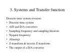 3. Systems and Transfer function - slide 1