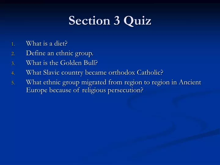 section 3 quiz
