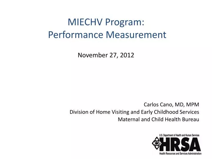 miechv program performance measurement november 27 2012