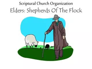 Scriptural Church Organization Elders: Shepherds Of The Flock