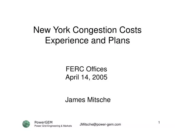 new york congestion costs experience and plans