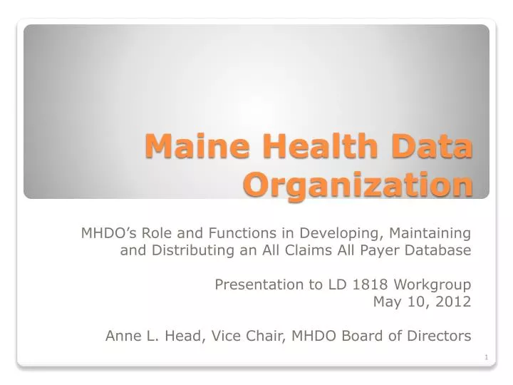 maine health data organization