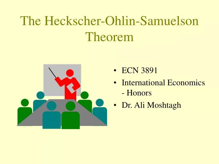 the heckscher ohlin samuelson theorem