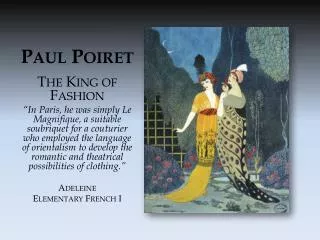 Paul Poiret
