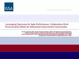 Leveraging Openness for Agile Performance: Collaborative Work Environments (Wikis) for Networked Improvement Communities