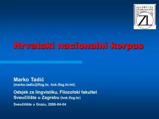 Hrvatski nacionalni korpus