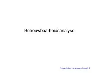 betrouwbaarheidsanalyse