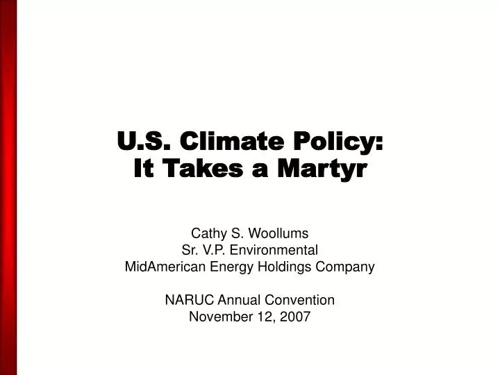 u s climate policy it takes a martyr