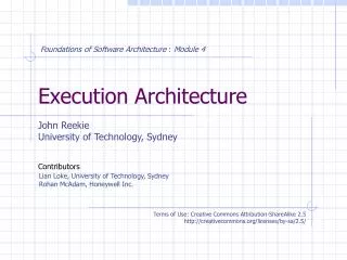 Execution Architecture