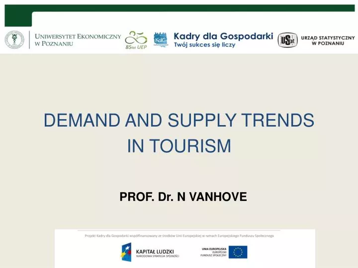 demand and supply trends in tourism