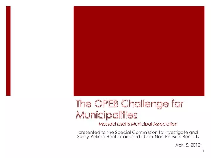 the opeb challenge for municipalities