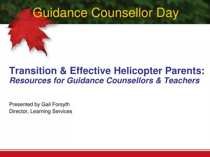 guidance counsellor day