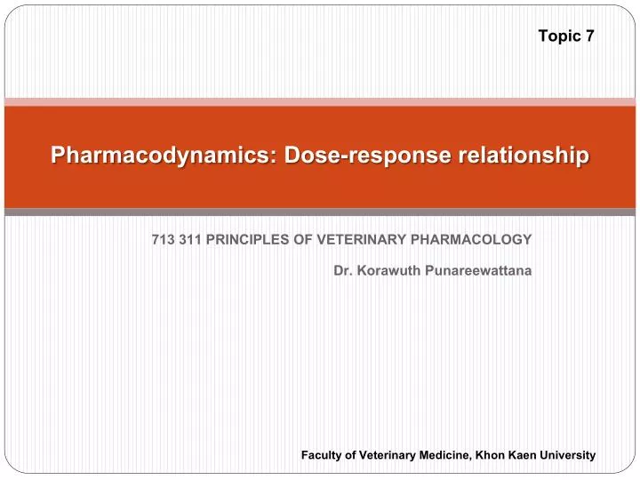 pharmacodynamics dose response relationship