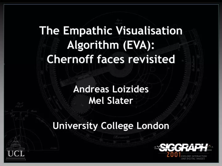 the empathic visualisation algorithm eva chernoff faces revisited