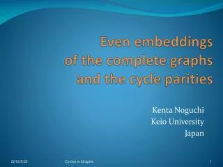 Even embeddings of the complete graphs and the cycle parities