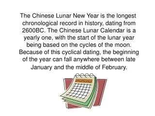 Chinese New Year Dates