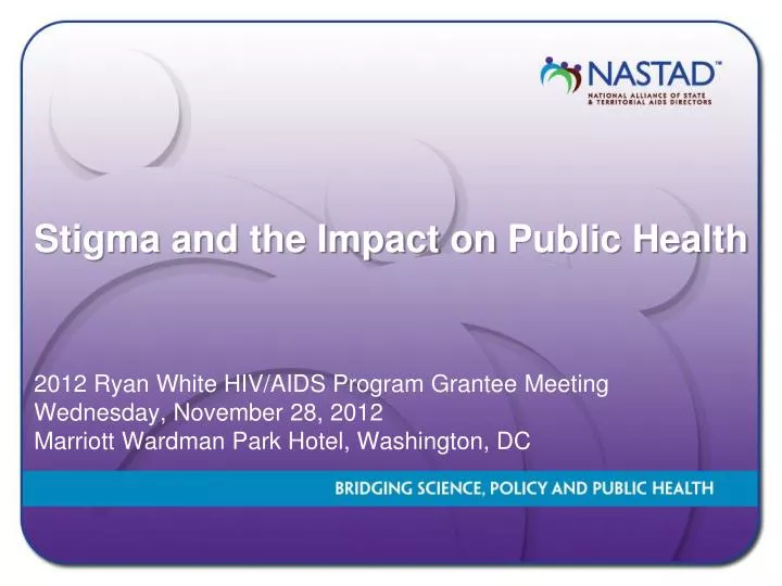 stigma and the impact on public health